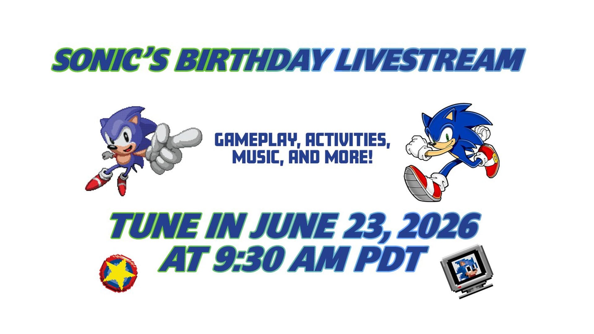 Transmissão ao vivo do 35º aniversário de Sonic the Hedgehog marcada para 23 de junho