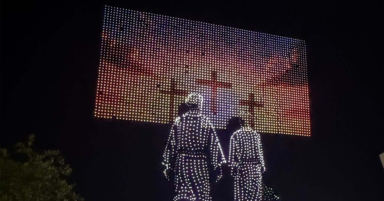 Encontrei Jesus em um show de drones