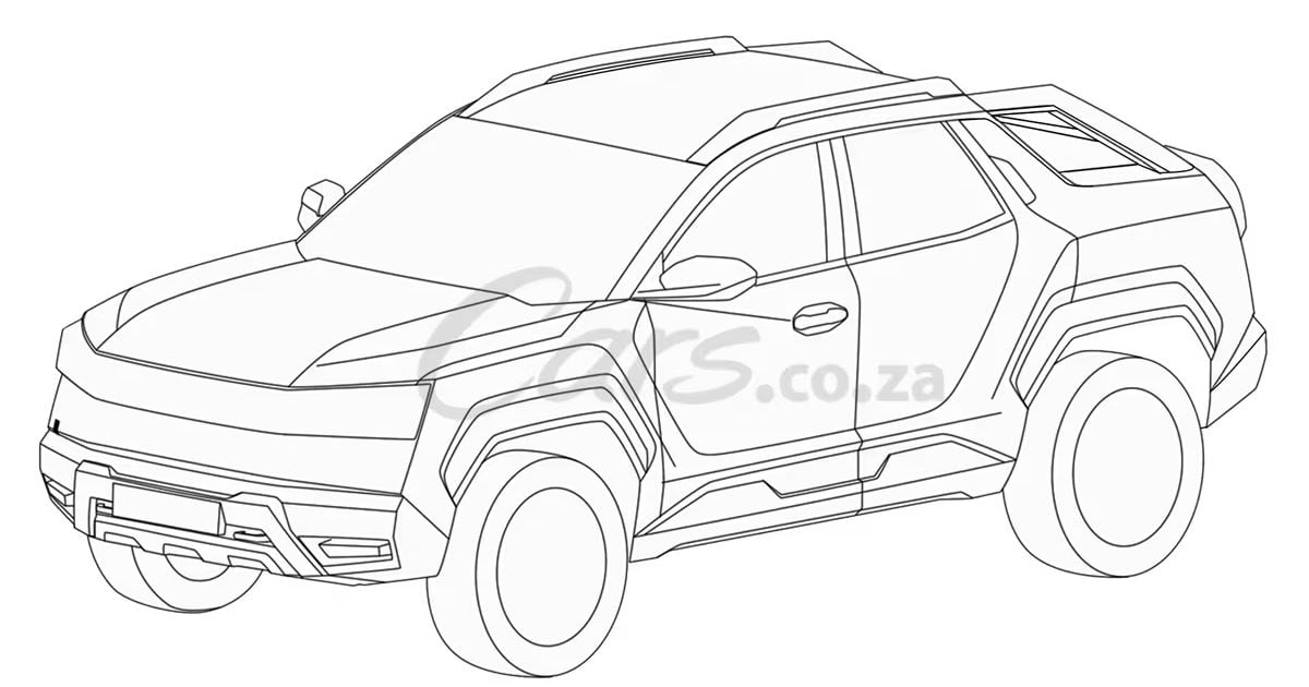 O novo ‘crossover’ ute da Chery vazou em registros de patentes