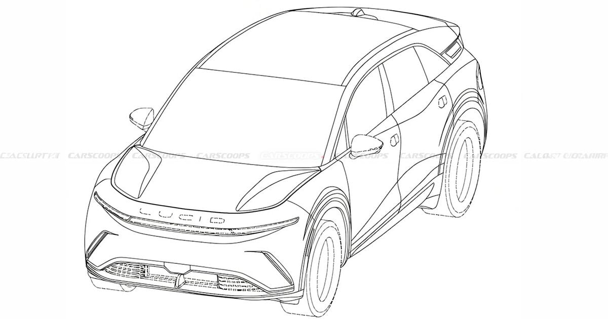 Lucid Cosmos vazou: imagens de patentes revelam o rival Tesla Model Y da marca americana