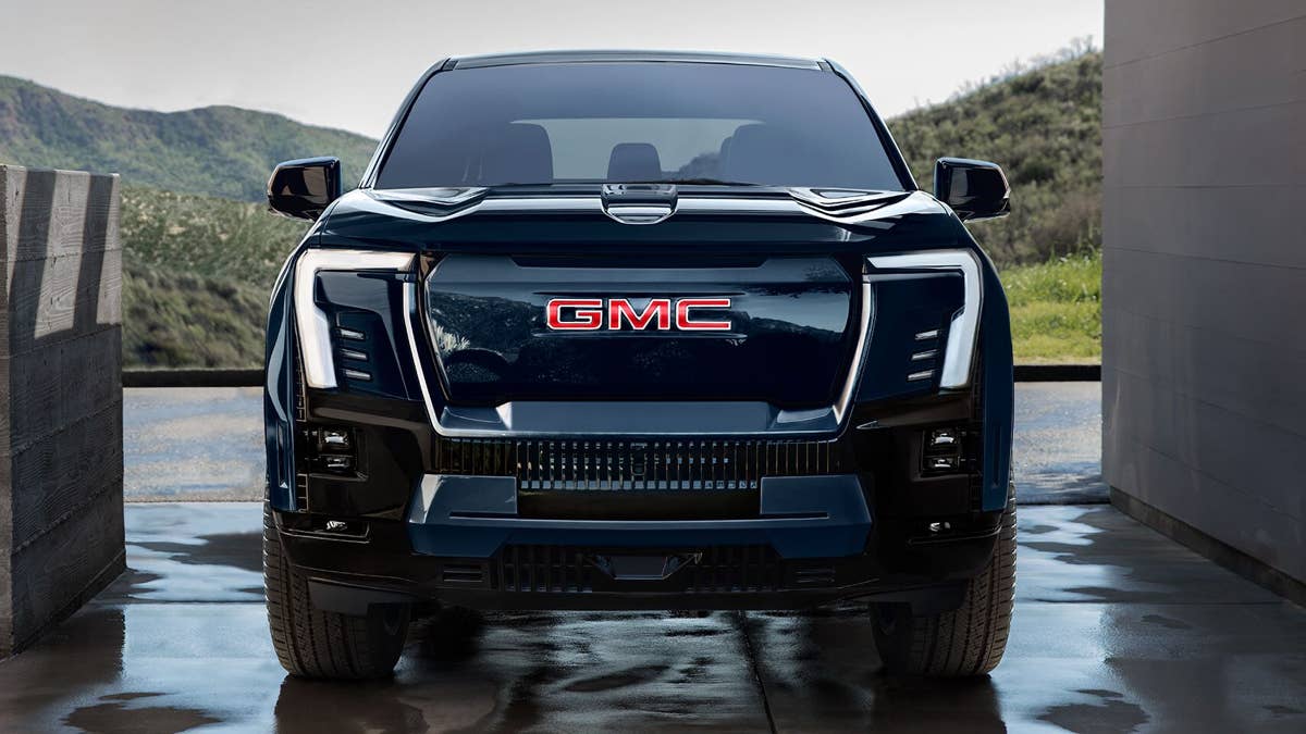 O próximo GMC Sierra pode pegar emprestado o estilo EV sem abrir mão da potência do V8