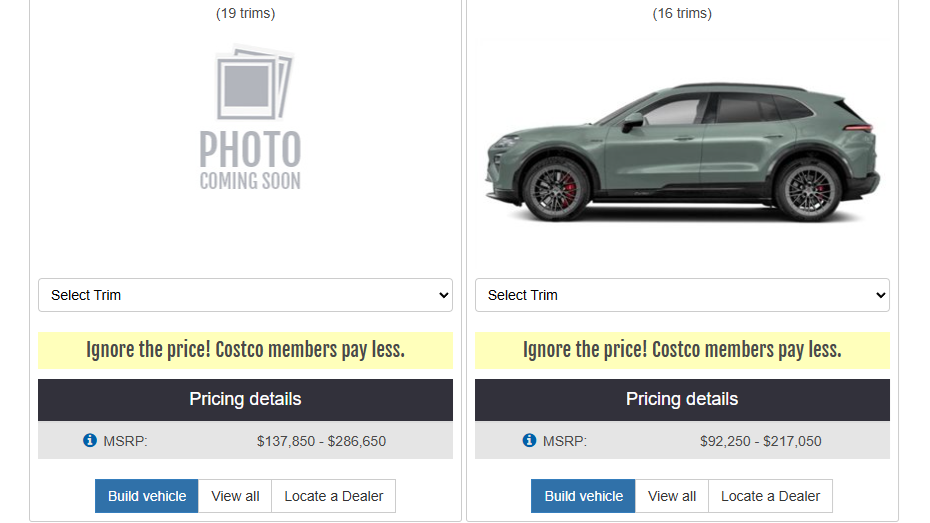 Costco pode ter alguns dos melhores preços da Porsche no momento