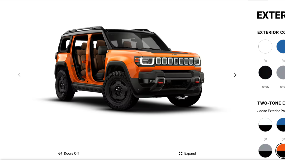 Um Jeep Recon totalmente carregado custa US$ 78.125 antes mesmo de chegar às trilhas