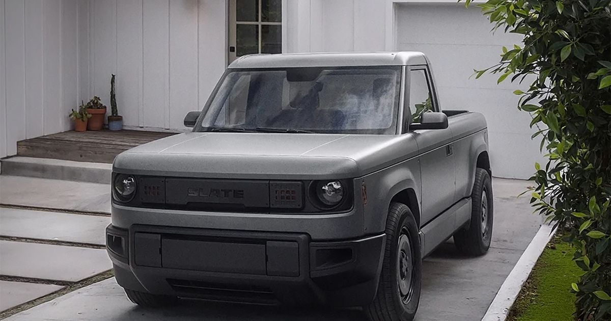 Slate revela veículo elétrico de volta ao básico em forma de produção