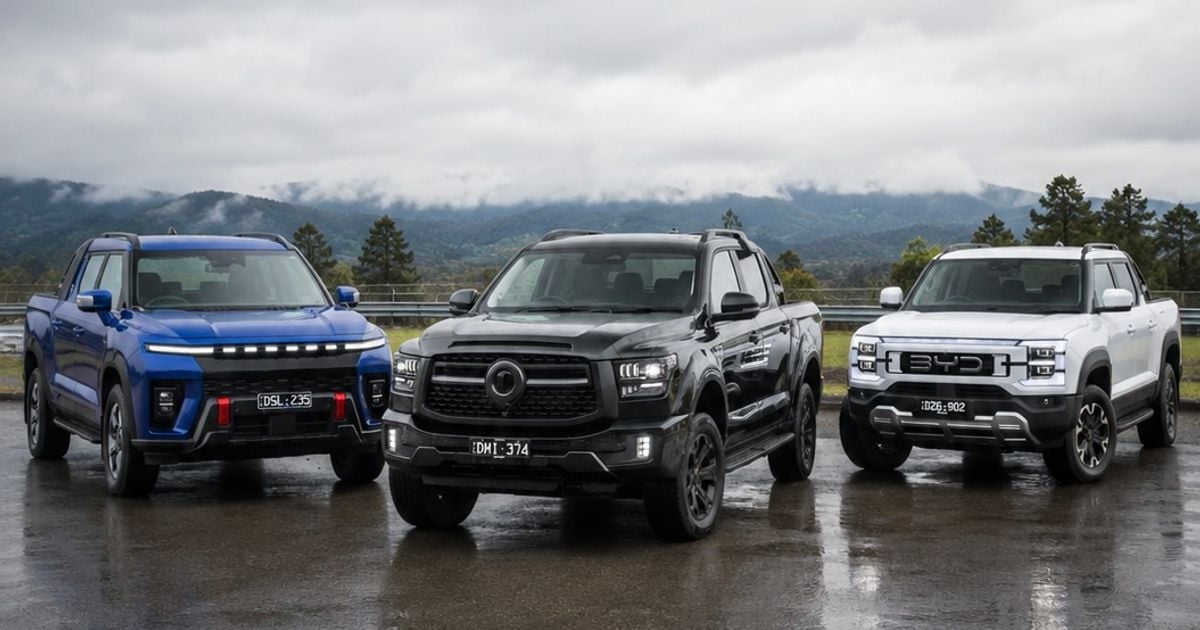 2026 GWM Cannon Alpha PHEV vs BYD Shark 6 vs KGM Musso EV: batalha de especificações