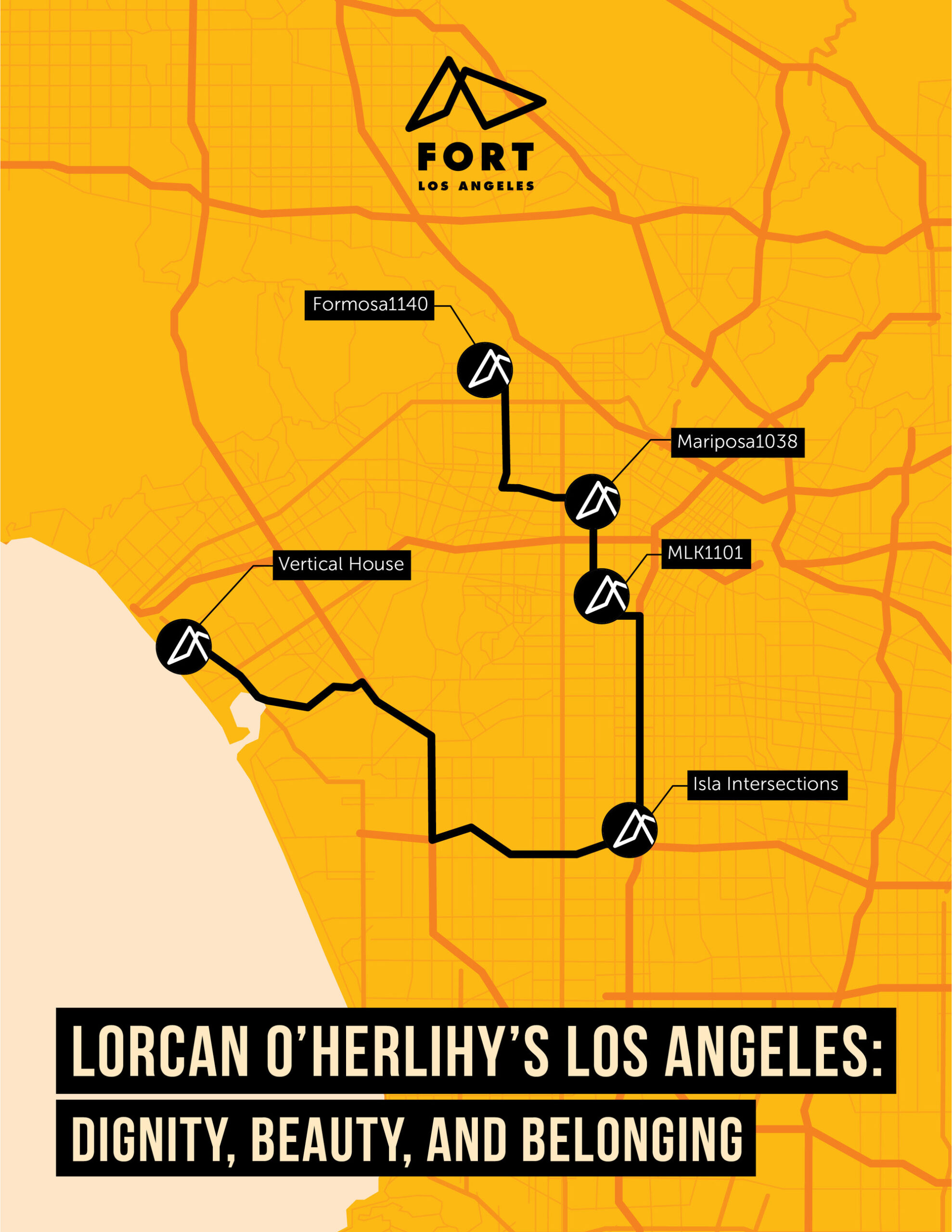 Los Angeles de Lorcan O’Herlihy: Dignidade, Beleza e Pertencimento – Mapa de trilha arquitetônica autoguiada gratuita