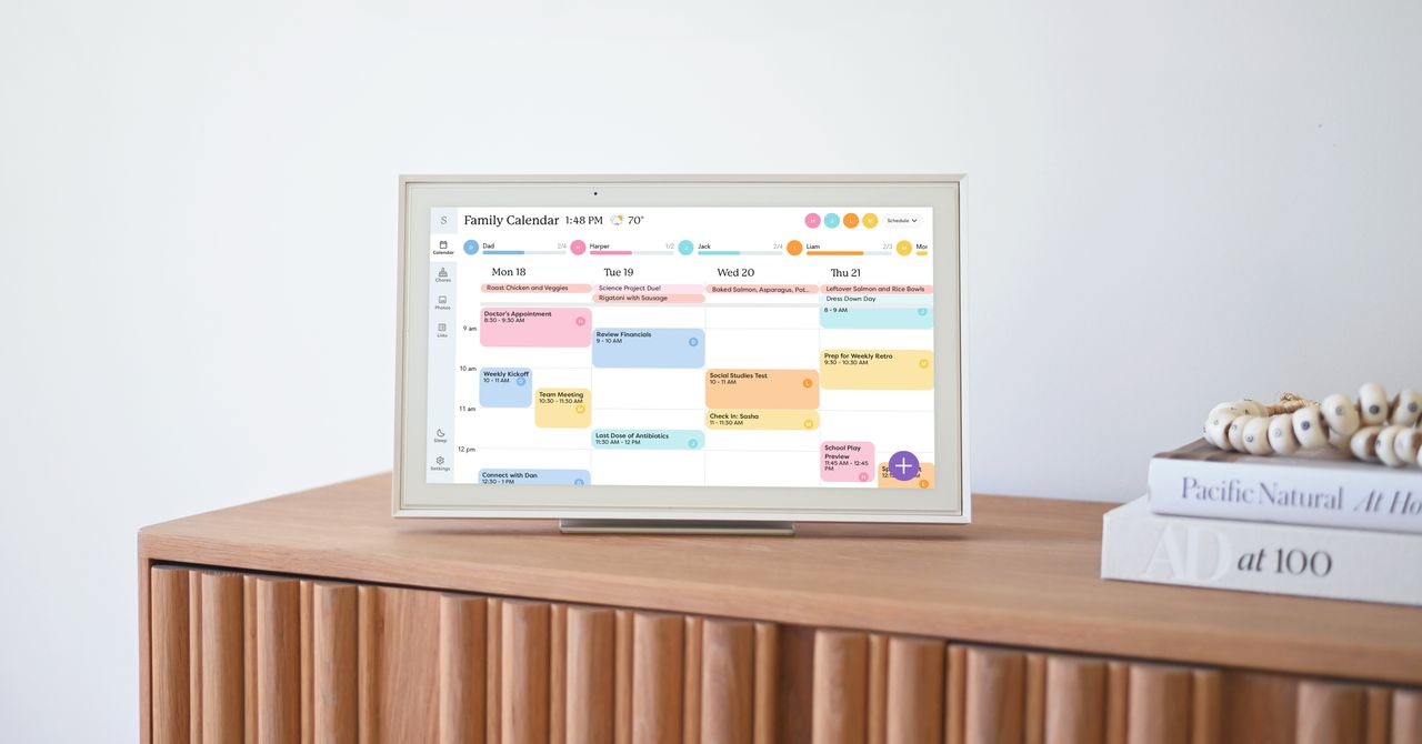 O calendário touchscreen do Skylight colocou toda a minha família na mesma página