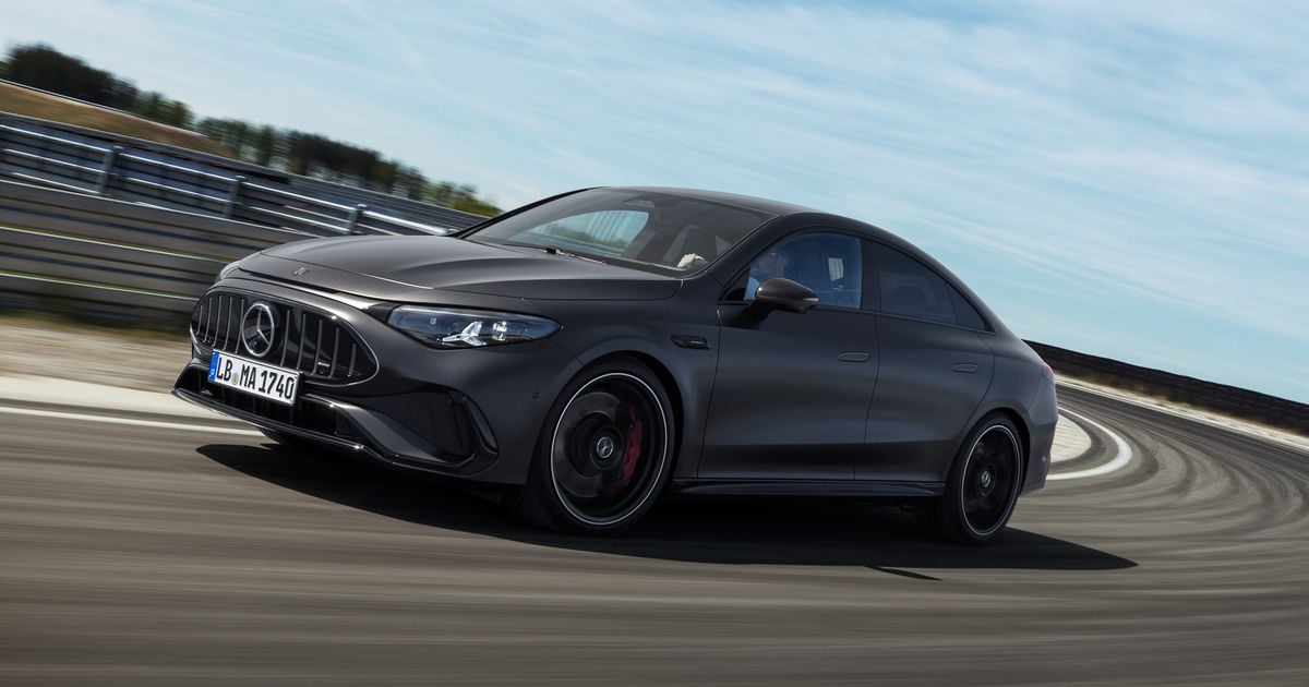 Primeiro Mercedes-AMG CLA 45 elétrico revelado com 500kW, confirmado para Austrália