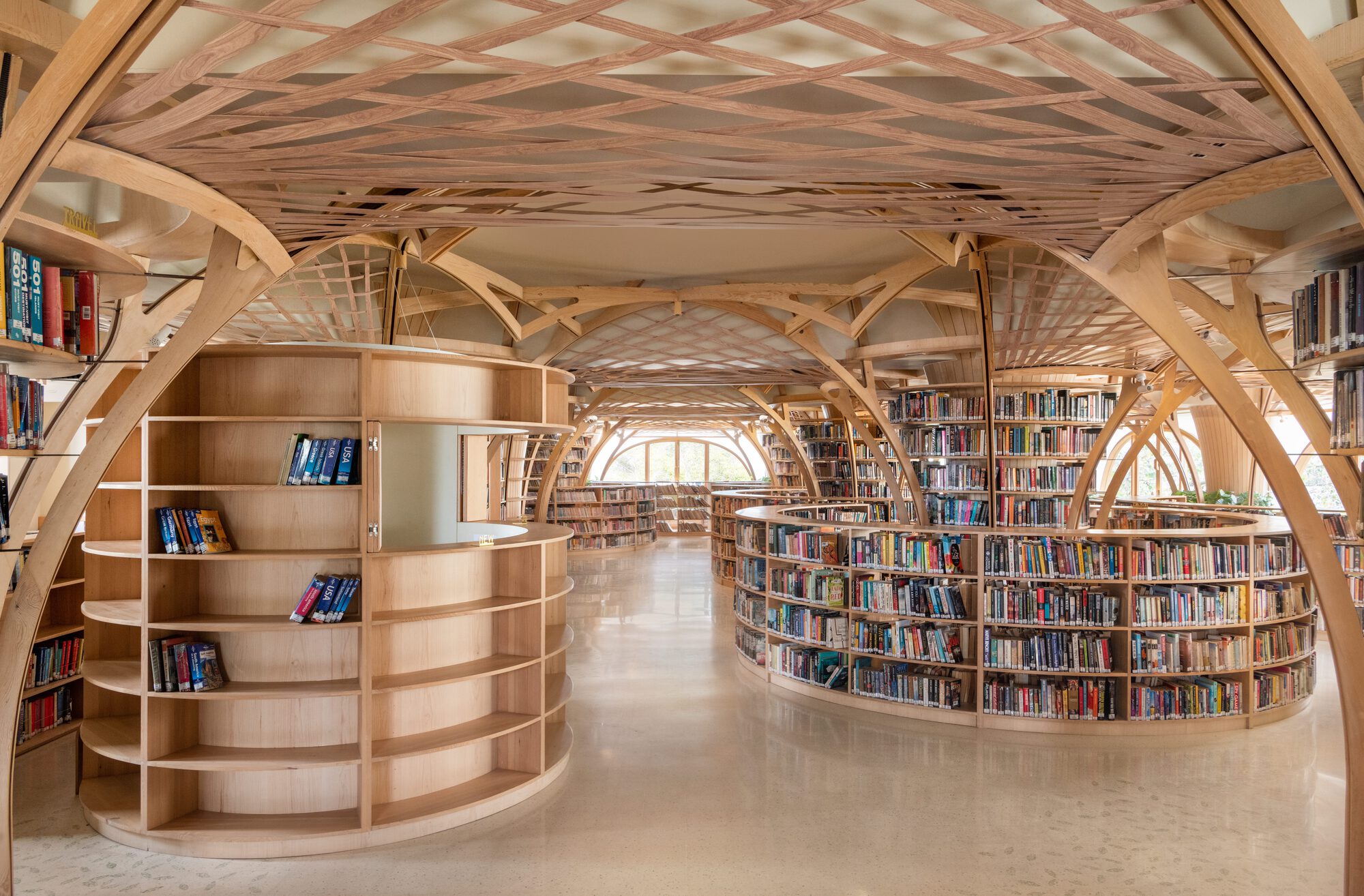 Biblioteca da Floresta do Conhecimento / dobradiça de estúdio