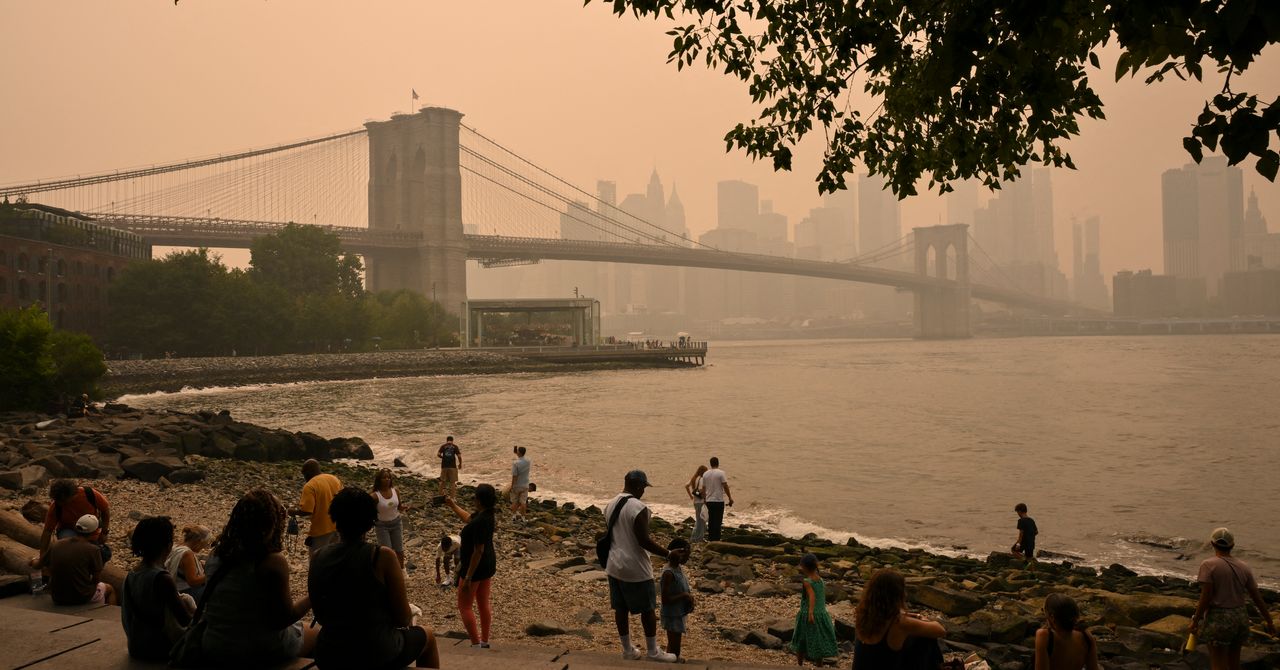 Como são as cidades de Chicago a Washington, DC sob um manto de fumaça de incêndio florestal