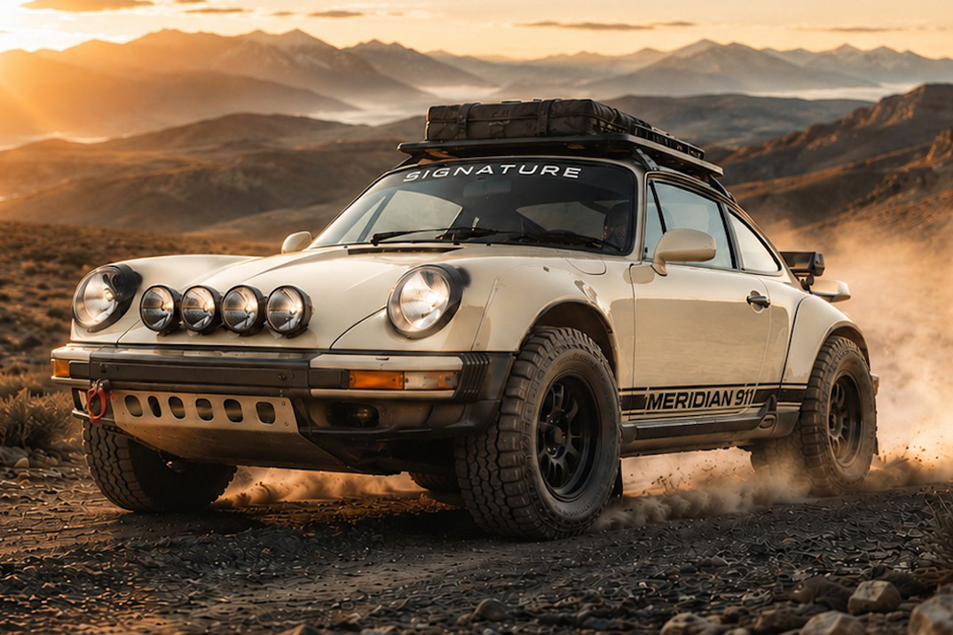 O Meridian 911 é um Safari Porsche da loja que constrói Hellcat Power Wagons