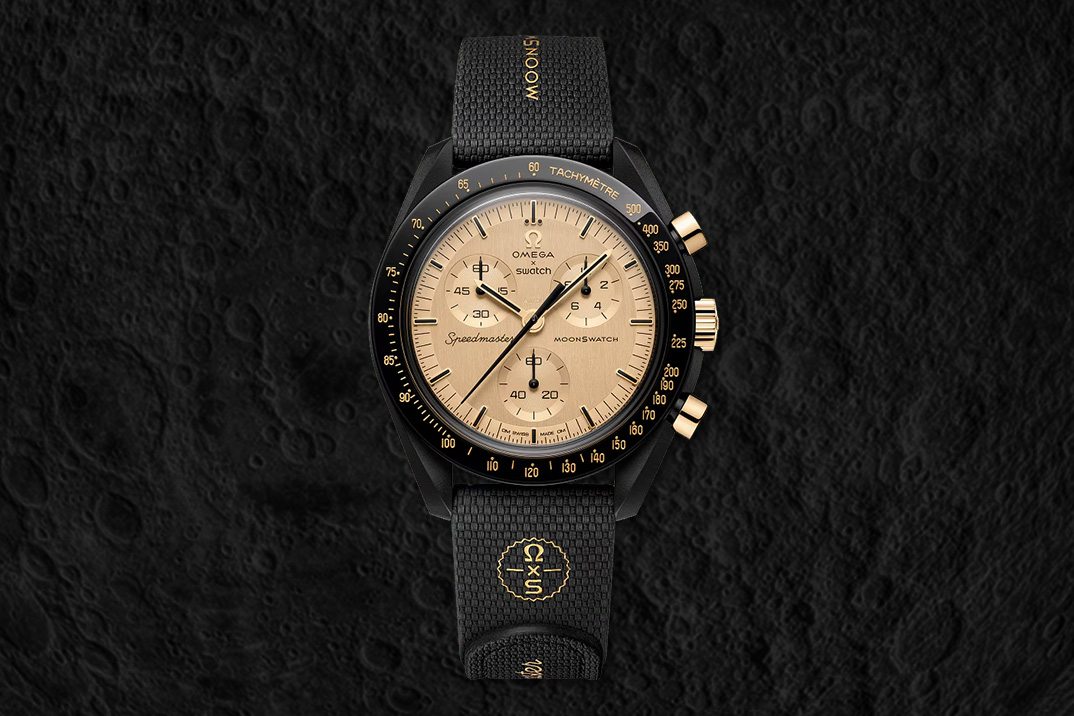 O New MoonSwatch é feito de ouro derretido de 1969 da Omega