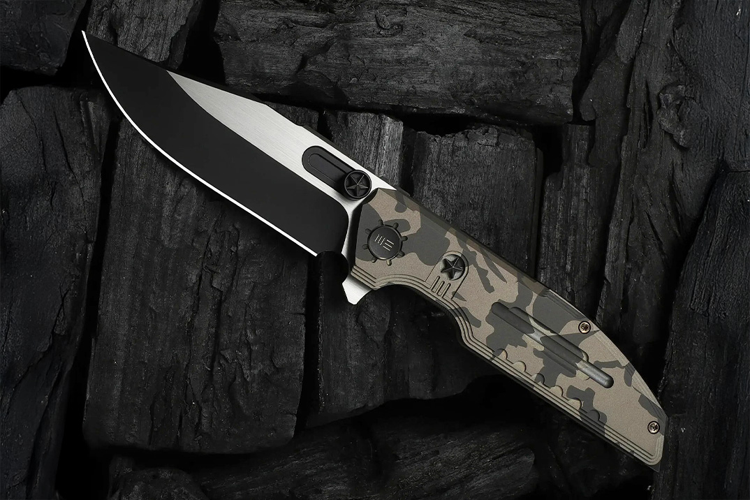 WE Knife alista Titanium e M390 para seu Muster Flipper inspirado no Exército