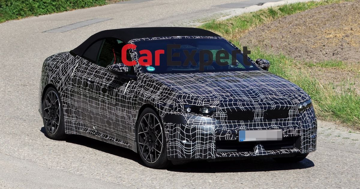 BMW i4 conversível elétrico espionado pela primeira vez