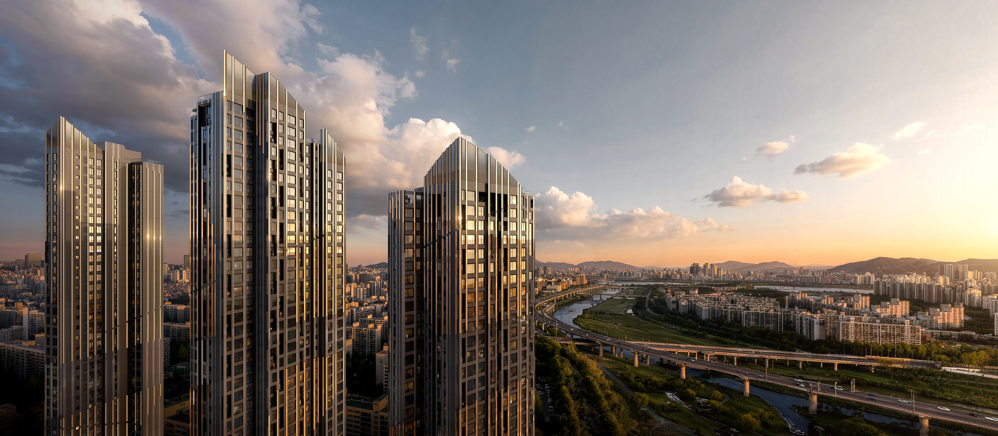 Studio Libeskind projeta novas torres residenciais de alta densidade em Seul